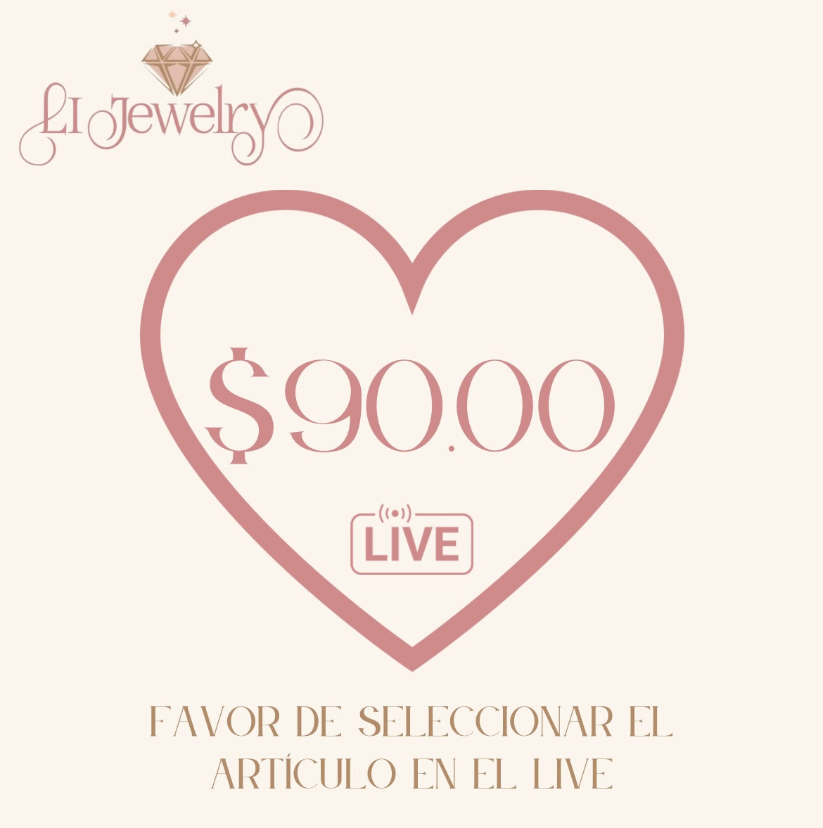 Live $90.00