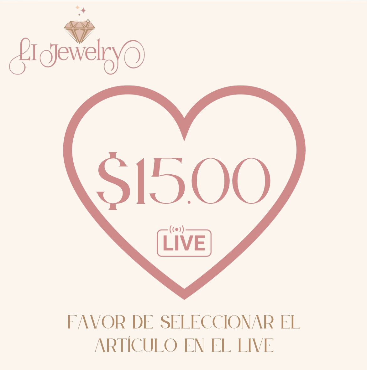 Live $15.00
