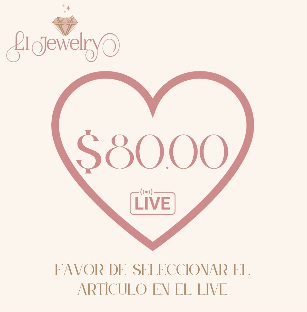 Live $80.00