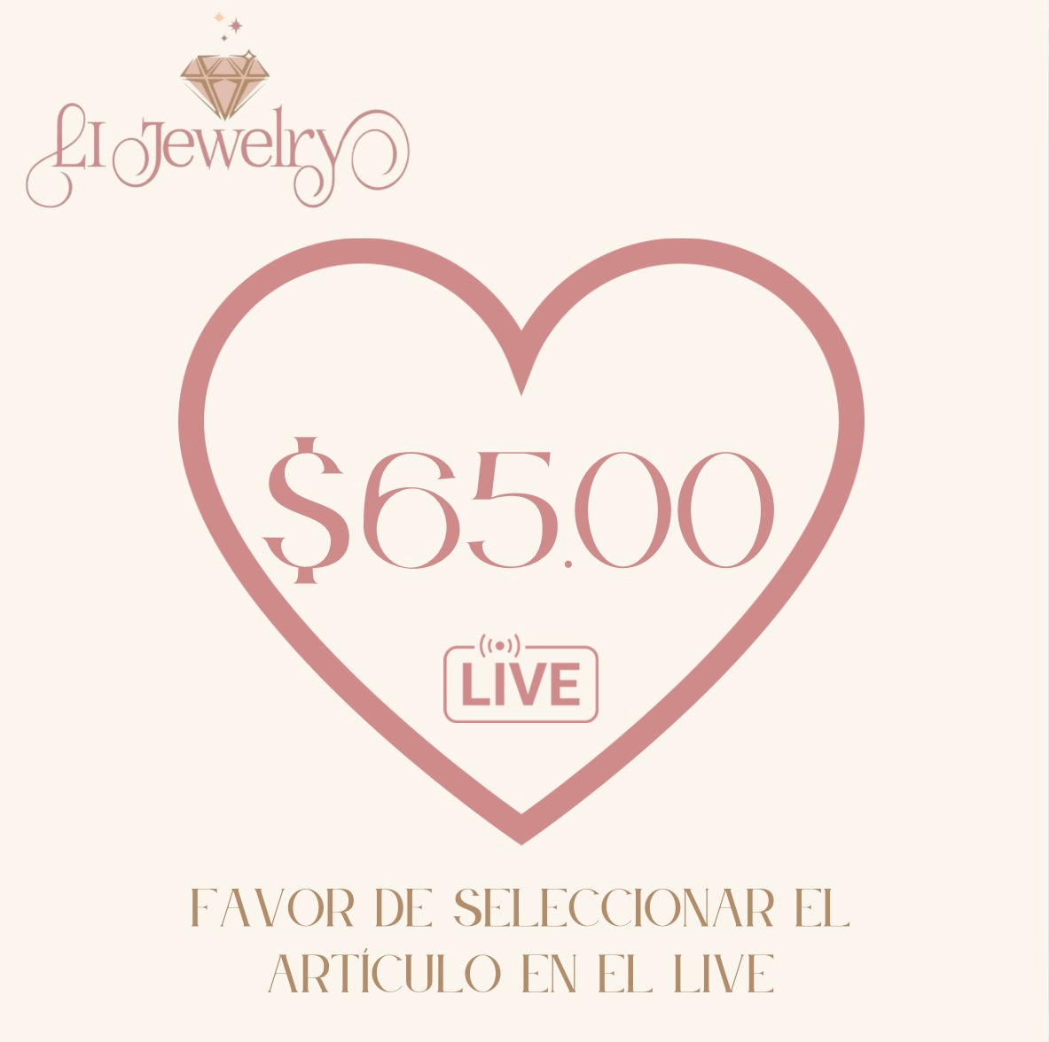 Live $65.00