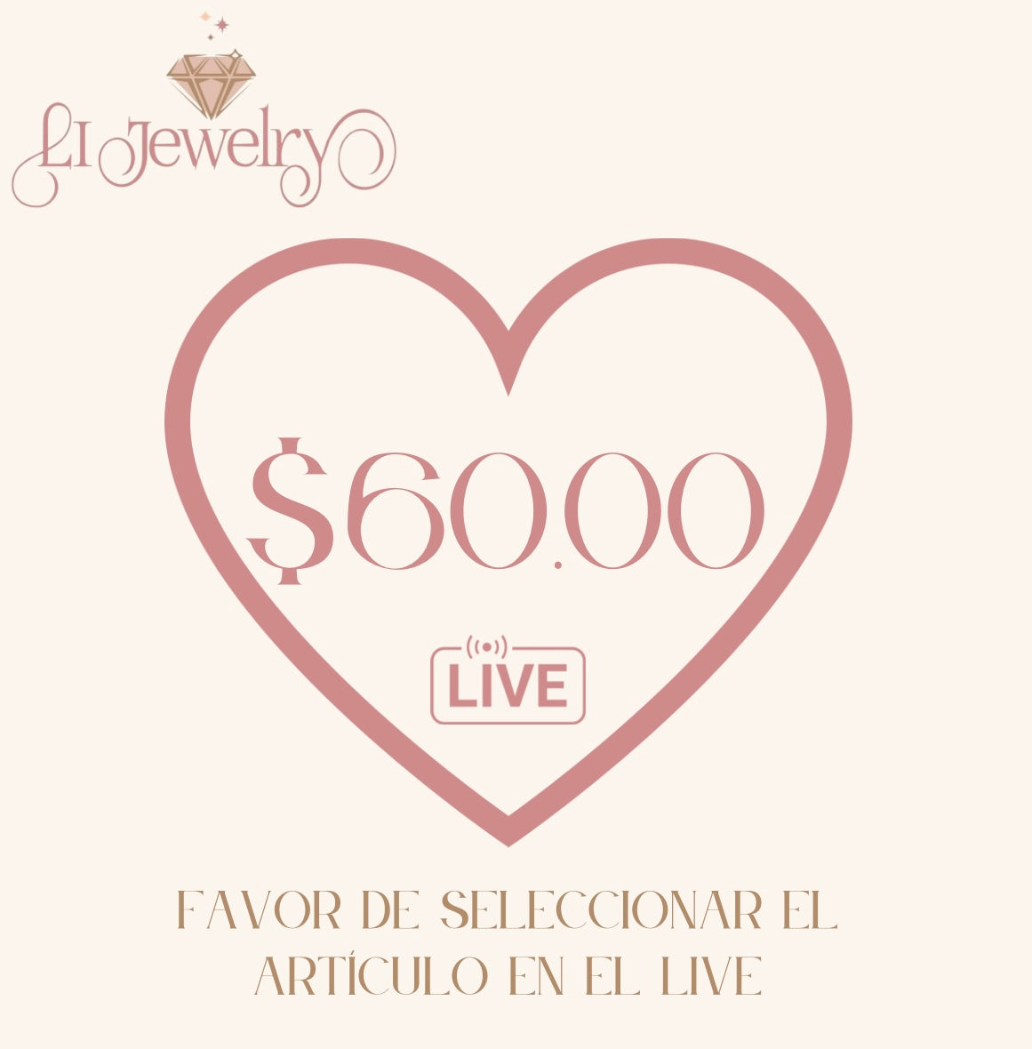Live $60.00