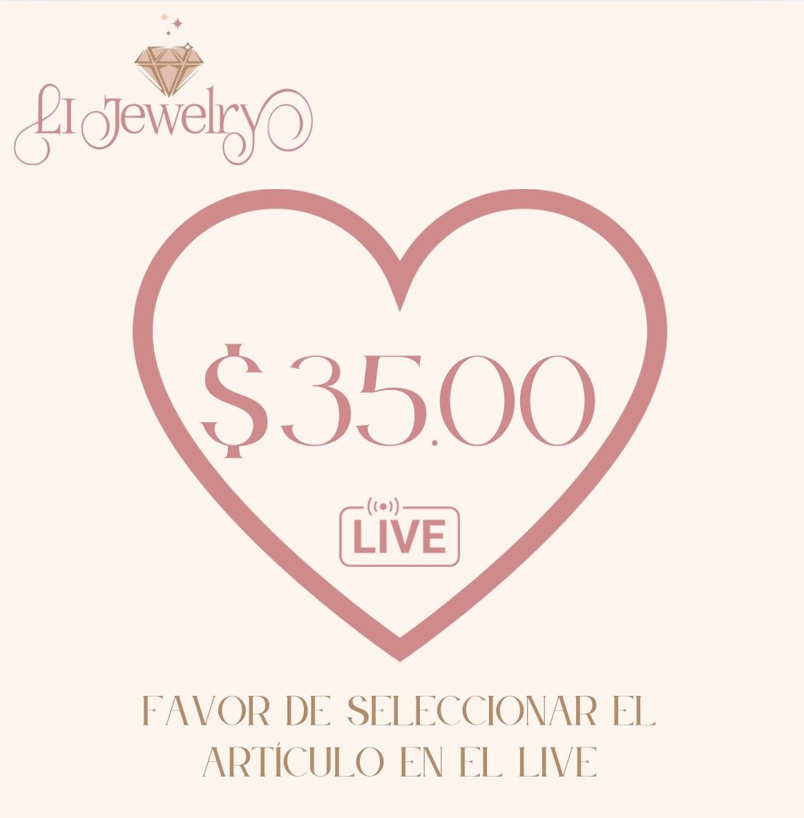 Live $35.00